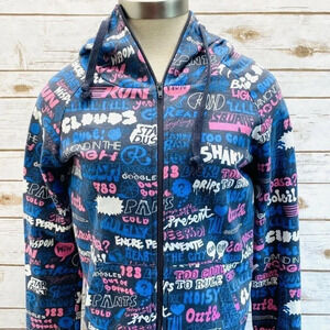 H&M DIVIDED Women Zip Up Long Sleeve Hoodie Pockets Casual Jacket Size 38 (S)